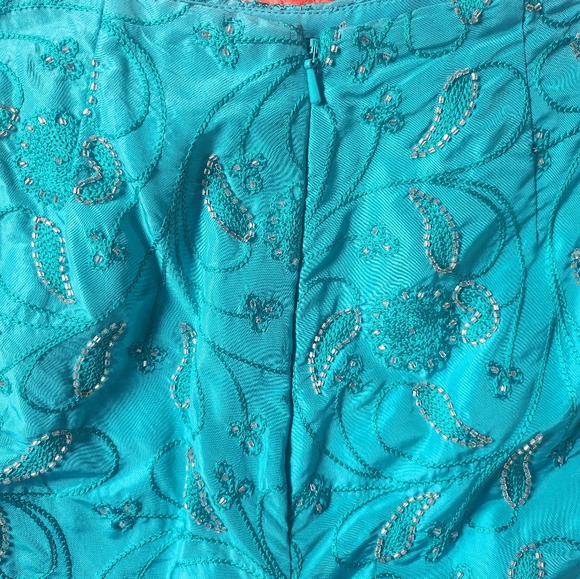 Beaded lined evening pants - Picture 4 of 5